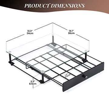 GOODBUY Coffee Pod Holder, Tempered Glass Top K Cup Holder Black Finished Coffee Pod Storage Kitchen Counter Organizer Drawer Holder Compatible with 36 K Cup Pods