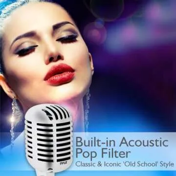 Pyle Retro Dynamic Vocal Microphone for Every Occasion