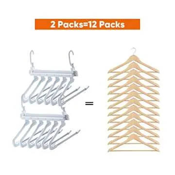 JOYBOS Space Saving Non-Slip Pants Hangers Pack