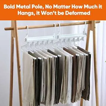 JOYBOS Space Saving Non-Slip Pants Hangers Pack