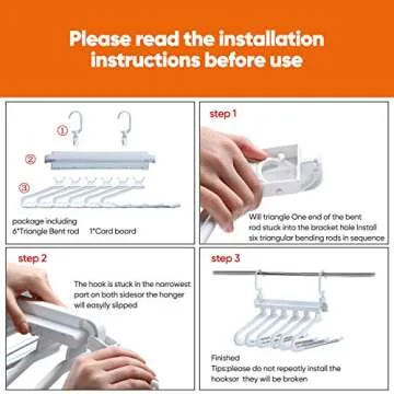 JOYBOS Space Saving Non-Slip Pants Hangers Pack