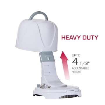 Red by Kiss 3000 Ceramic Tourmaline Professional Hood Dryer, 4 Heat Settings Blow Dryer for Home & S...