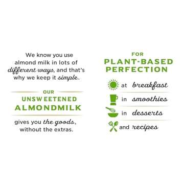 Califia Farms - Unsweetened Almond Milk, 32 Oz (Pack of 6), Dairy Free, Vegan, Plant Based, Keto Food, Shelf Stable, Vegan, Gluten Free, Non GMO, Sugar Free, High Calcium, Smoothie