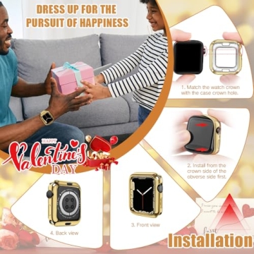 Stylish Protection with top4cus Apple Watch Case Gold