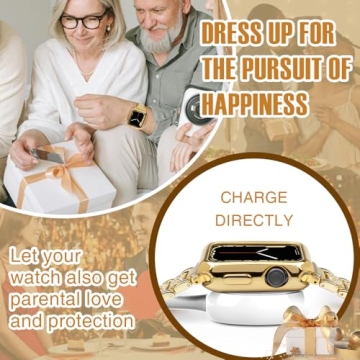 Stylish Protection with top4cus Apple Watch Case Gold