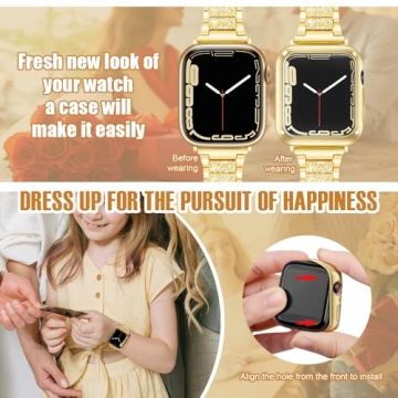 Stylish Protection with top4cus Apple Watch Case Gold