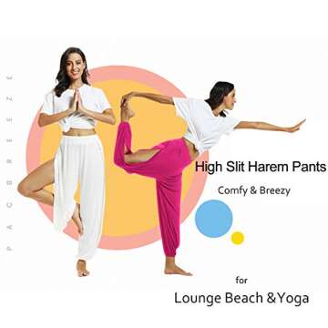 Stylish PACBREEZE Women's Yoga Harem Pants for Comfort