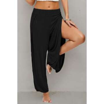 Stylish PACBREEZE Women's Yoga Harem Pants for Comfort