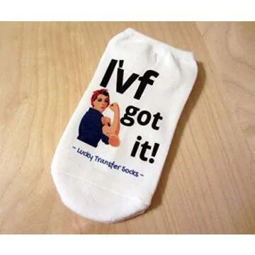 IVF Socks - Empowering No Show Socks for Women on Their Fertility Journey
