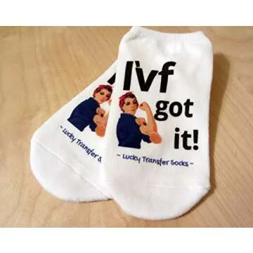 IVF Socks for Women - Motivational No Show Socks for TTC