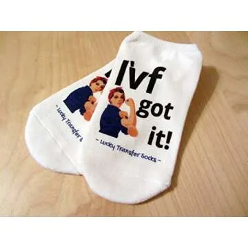 IVF Socks for Women - Motivational No Show Socks for TTC