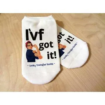 IVF Socks for Women - Motivational No Show Socks for TTC