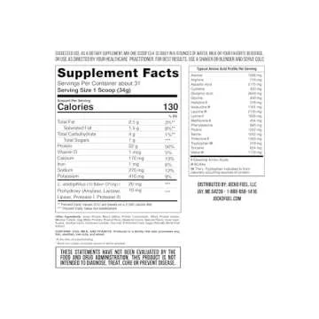 Jocko Fuel Mölk Whey Protein Powder 22g Low Sugar Monk Fruit Blend - Muscle Recovery & Growth, Packaging May Vary (31 Servings, Chocolate Peanut Butter)