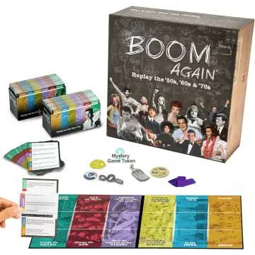 Boom Again Board Game - Classic Trivia for All Ages