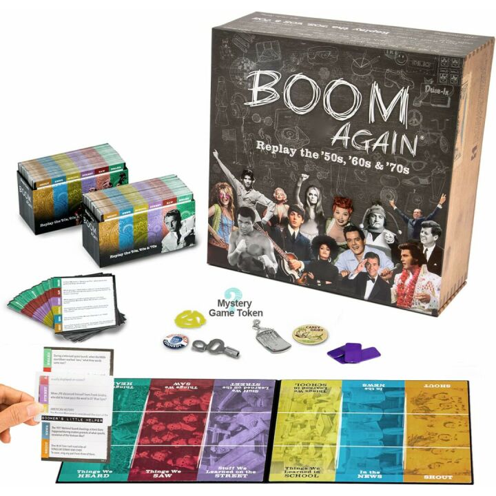 Boom Again Board Game - Classic Trivia for All Ages