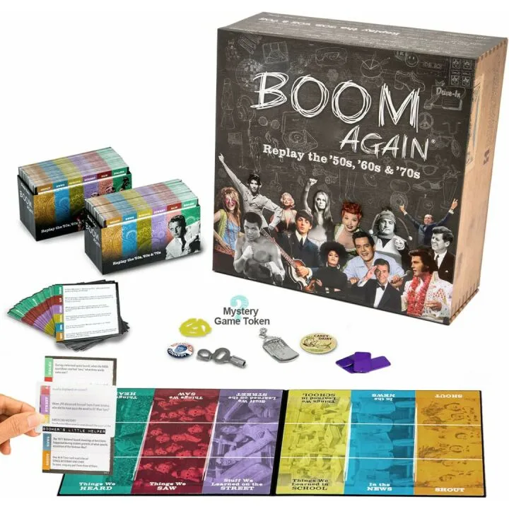 Boom Again Board Game - Classic Trivia for All Ages