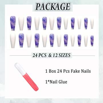 IMSOHOT Glossy Press on Nails for Stylish Women