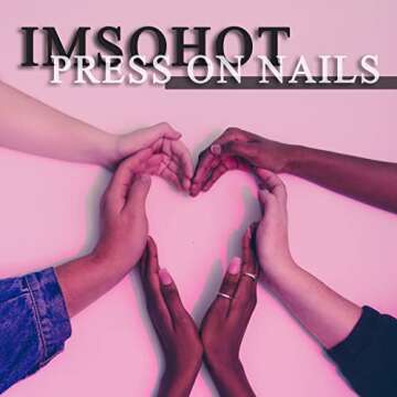 IMSOHOT Glossy Press on Nails for Stylish Women