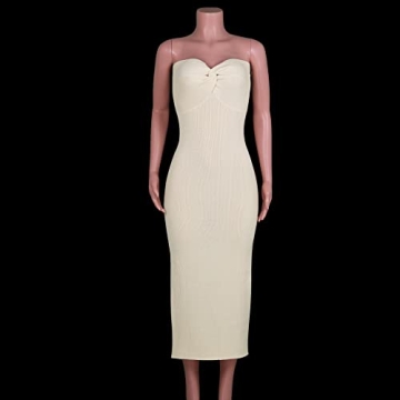 Stylish Sdencin Twist Front Bodycon Maxi Dress