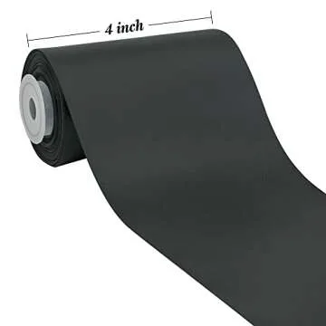HUIHUANG 4" Wide Double Faced Satin Ribbon Black Thick Polyesater Ribbon 10 Yard/Spool, for Chair Sash, Lagre Bows Making, Flower Bouquet, DIY Crafts, Holiday Party Decor, Sewing