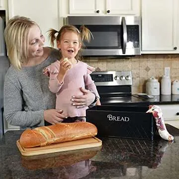 Baking & Beyond Bread Box with Bamboo Cutting Board