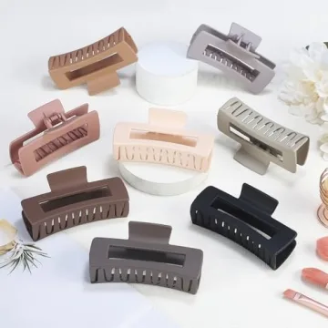 CHANDAT 4.1 Inch Large Hair Clips - 8 Pcs for Thick Hair