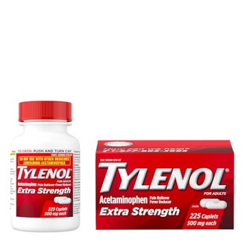 Tylenol Extra Strength Caplets for Pain Relief & Fever