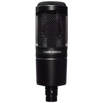 Audio-Technica AT2020 Cardioid Condenser Studio Microphone Bundle + Pop Filter