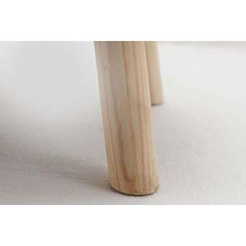 Modern Hand Knitted Footstool for Home Decor and Comfort