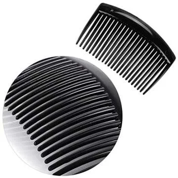 24 Pcs Plastic Hair Side Combs French Twist Comb with 23 Teeth Fine Hair Clips Decorative Hair Combs for Women