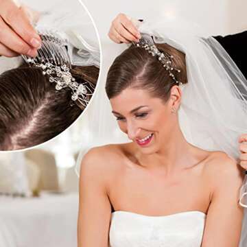 24 Pcs Plastic Hair Side Combs French Twist Comb with 23 Teeth Fine Hair Clips Decorative Hair Combs for Women