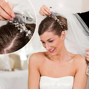 24 Pcs Plastic Hair Side Combs French Twist Comb with 23 Teeth Fine Hair Clips Decorative Hair Combs for Women