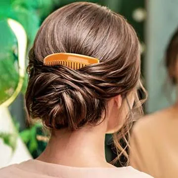 24 Pcs Plastic Hair Side Combs French Twist Comb with 23 Teeth Fine Hair Clips Decorative Hair Combs for Women