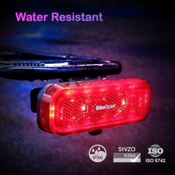 BikeSpark G4R Auto-Sensing Rear Light - Safe & Bright