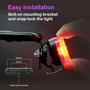 BikeSpark G4R Auto-Sensing Rear Light - Safe & Bright