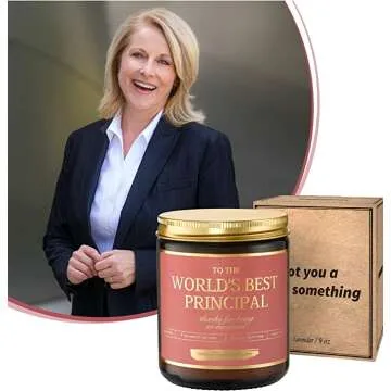 World's Best Principal Candle Gift for Educators