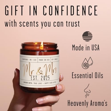Unique Wedding Gift Candle for Newlyweds 2025
