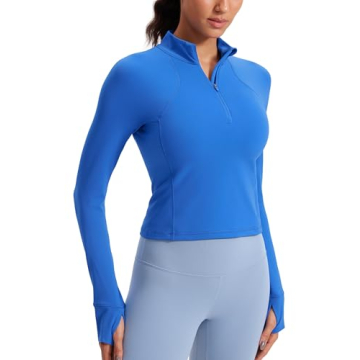 CRZ YOGA Women's Butterluxe Long Sleeve Workout Shirt - Stylish, Comfortable & Versatile