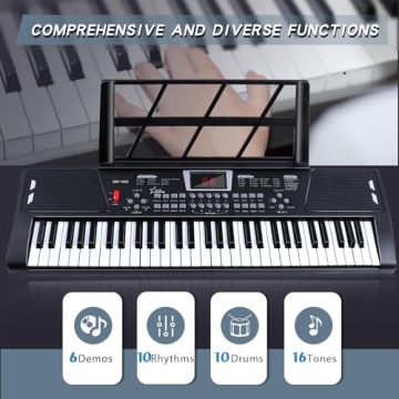AersGu 61 Key Electric Piano Keyboard for Beginners