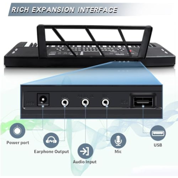 AersGu 61 Key Electric Piano Keyboard for Beginners