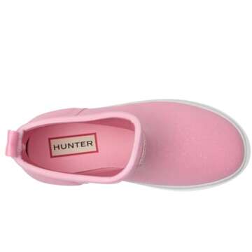 Hunter Finley (Toddler/Little Kid) Rain Boot, Light Pink Glitter, 2 US Unisex