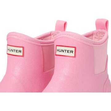 Hunter Finley (Toddler/Little Kid) Rain Boot, Light Pink Glitter, 2 US Unisex