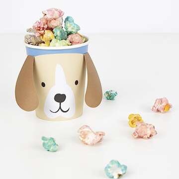 Meri Meri Puppy Cups 8 Pack for Fun Party Decor