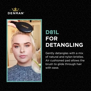 Denman Cushion Hair Brush Large for Detangling and Grooming