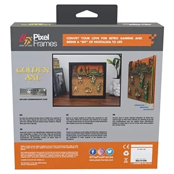 Pixel Frames Golden Axe Colorful Shadow Box Art