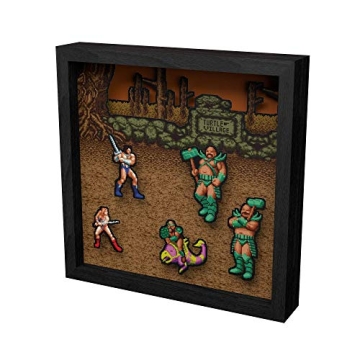 Pixel Frames Golden Axe Colorful Shadow Box Art