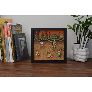 Pixel Frames Golden Axe Colorful Shadow Box Art