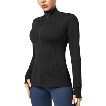 QUEENIEKE Women's Slim Fit Athletic Jacket with Pockets