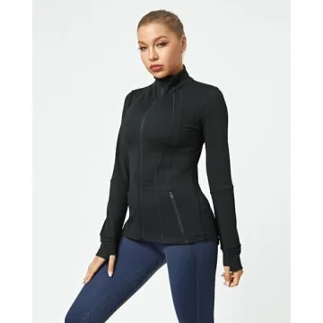 QUEENIEKE Women's Slim Fit Athletic Jacket with Pockets