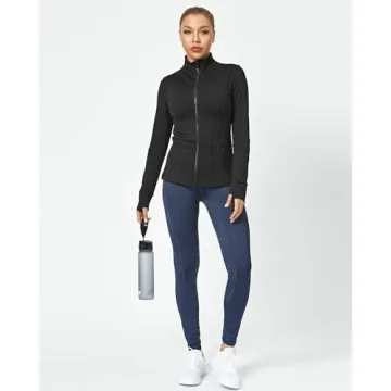 QUEENIEKE Women's Slim Fit Athletic Jacket with Pockets